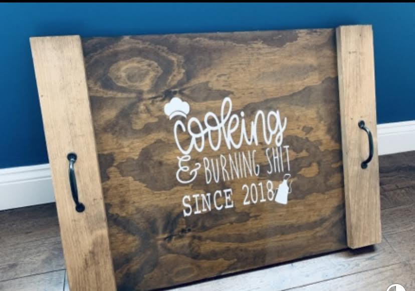 STOVE COVER/NOODLE BOARD- Cooking and burning