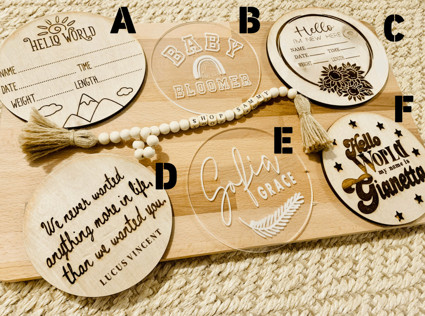 BIRTH ANNOUNCEMENT CIRCLES