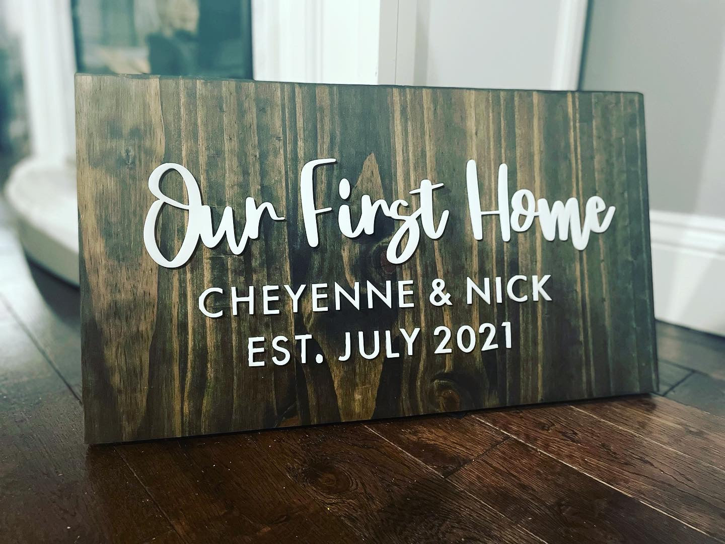 OUR FIRST HOME - 3D SIGNAGE