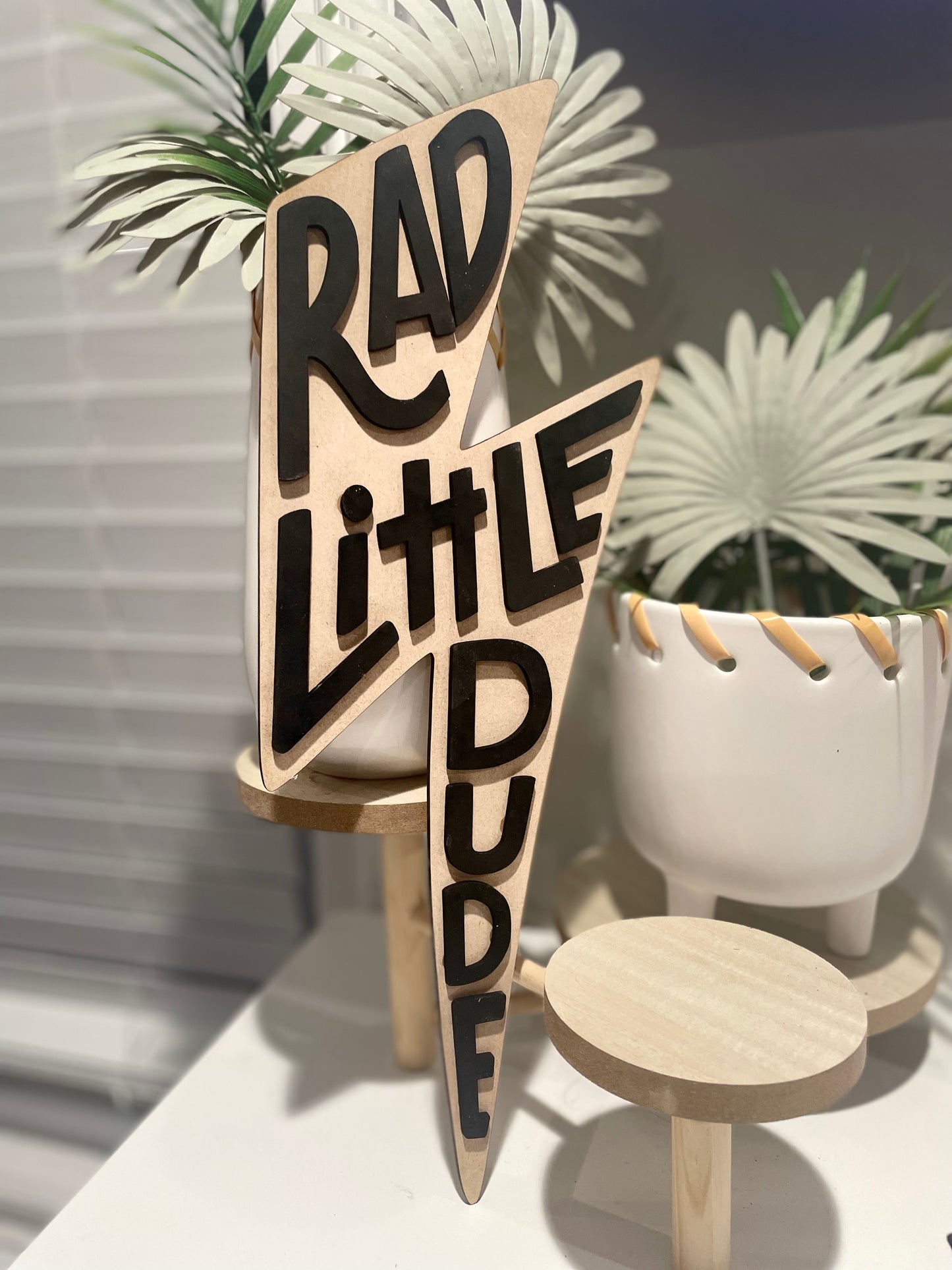 RAD LITTLE DUDE sign