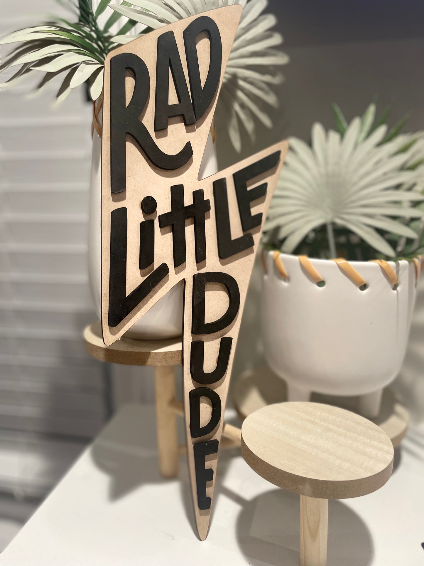 RAD LITTLE DUDE sign