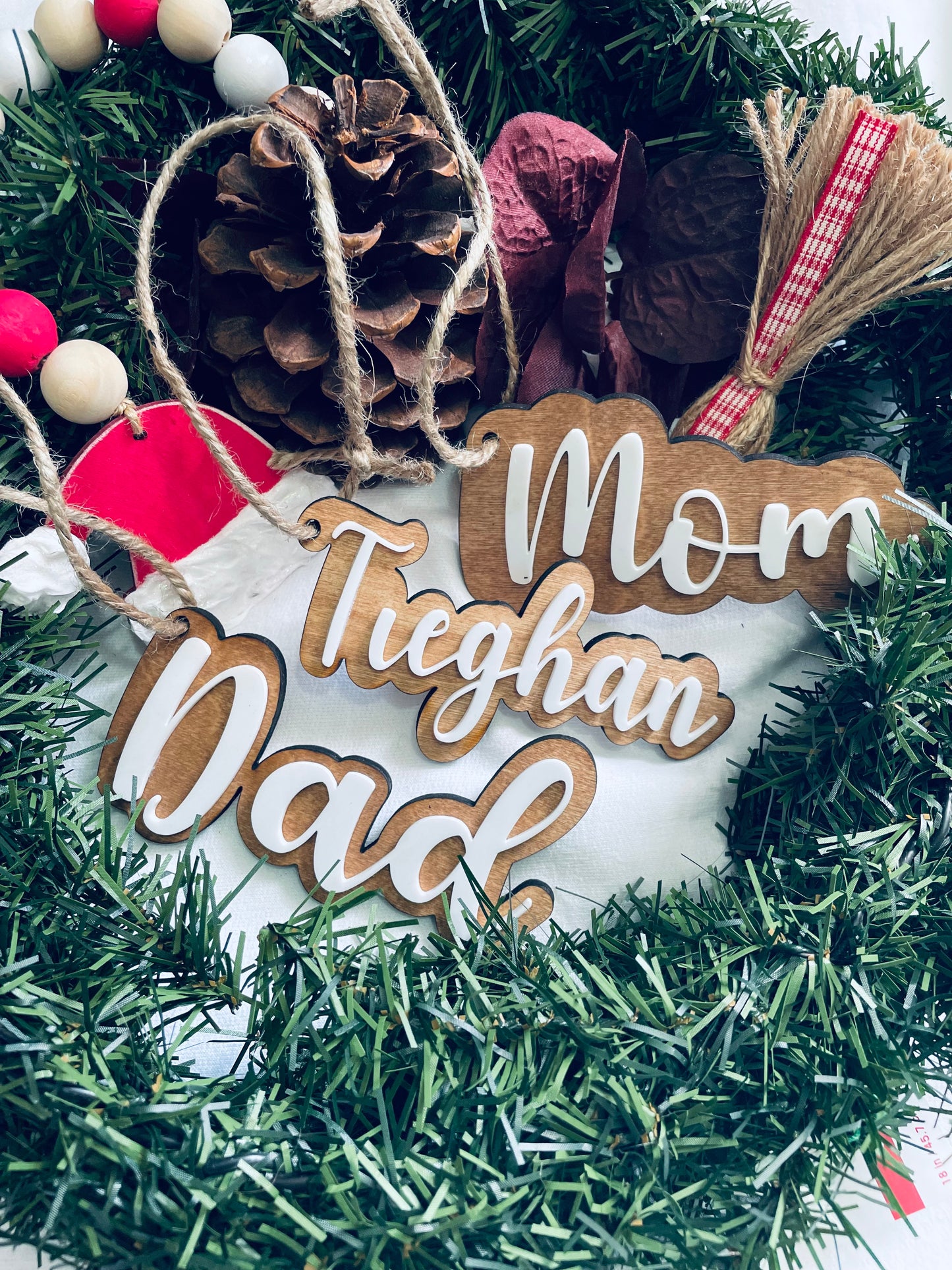 NAME CUTOUT stocking tags