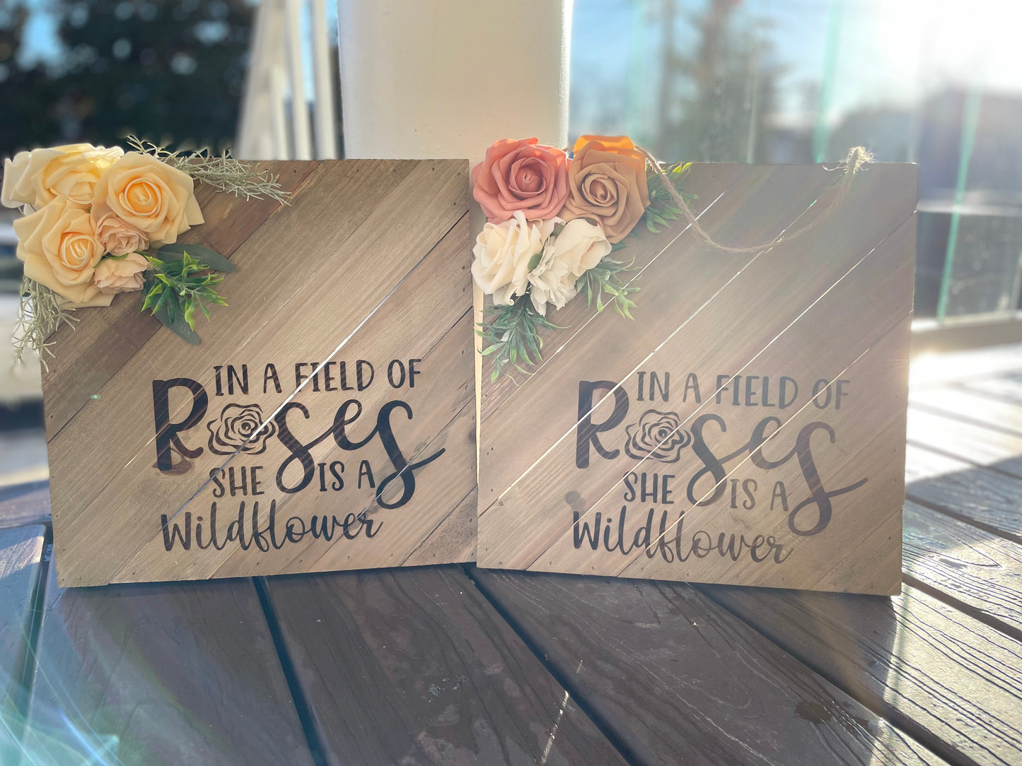 Wildflower signage