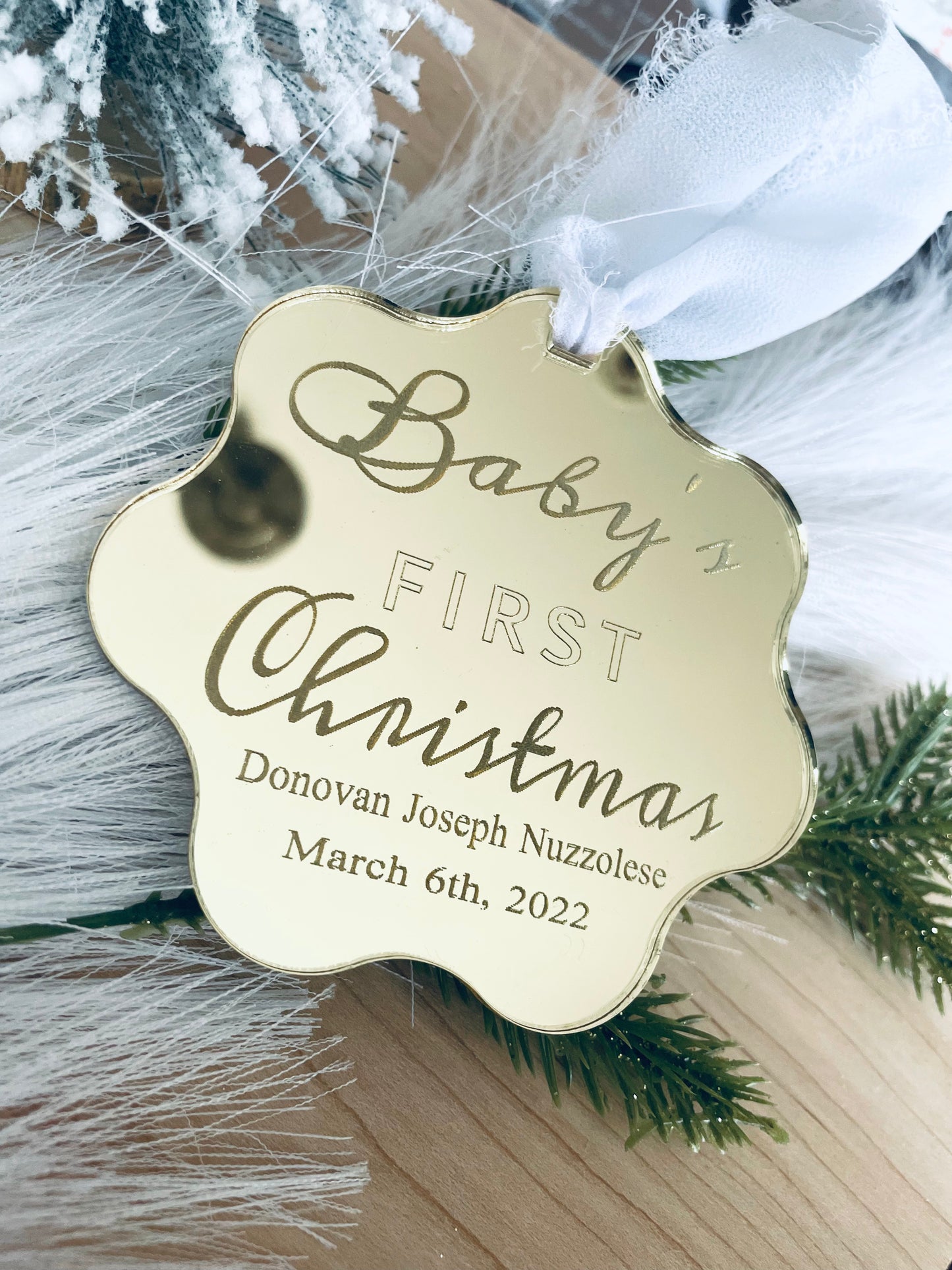BABY'S FIRST CHRISTMAS ornament