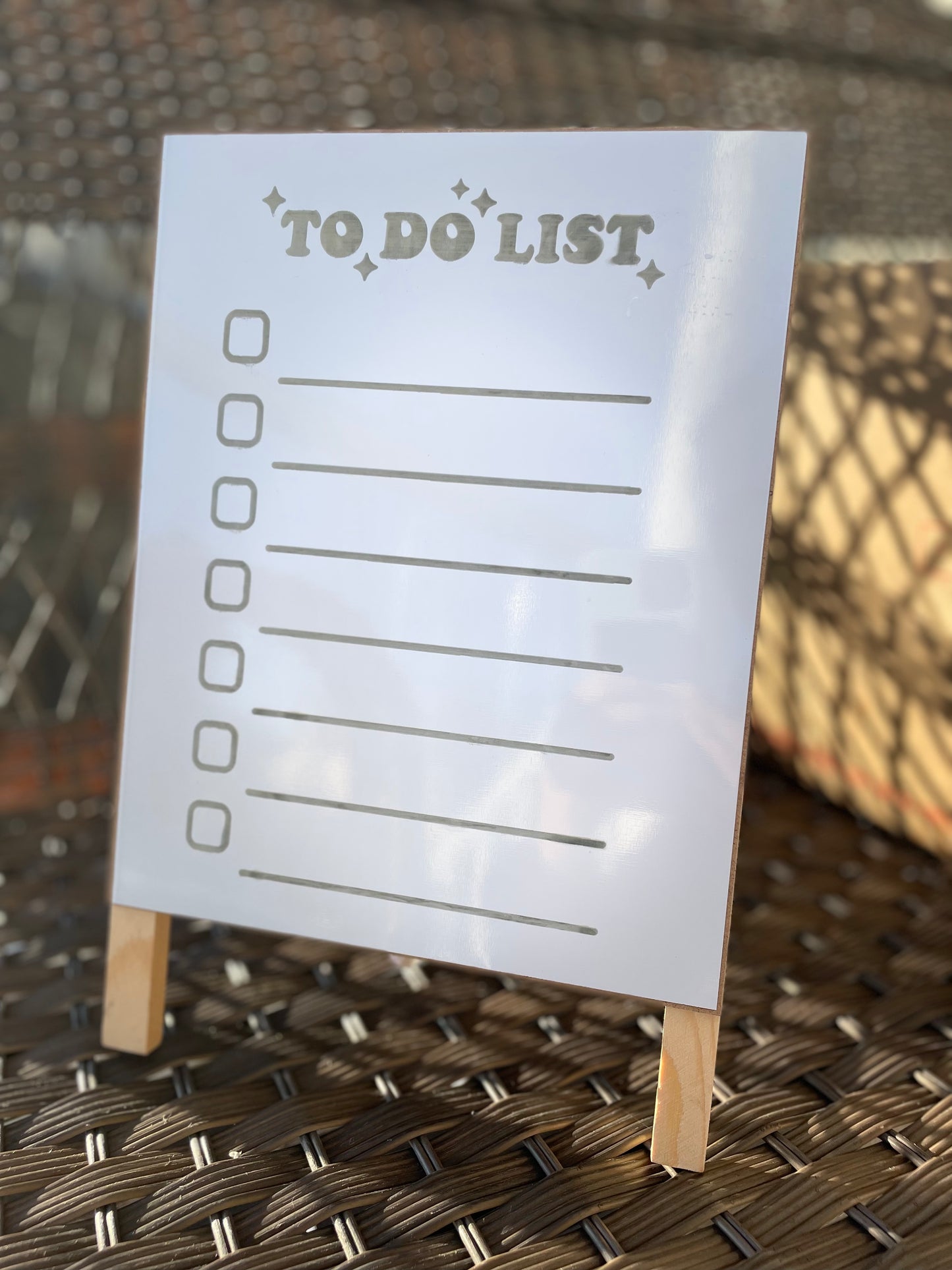 TO DO list double sided sign