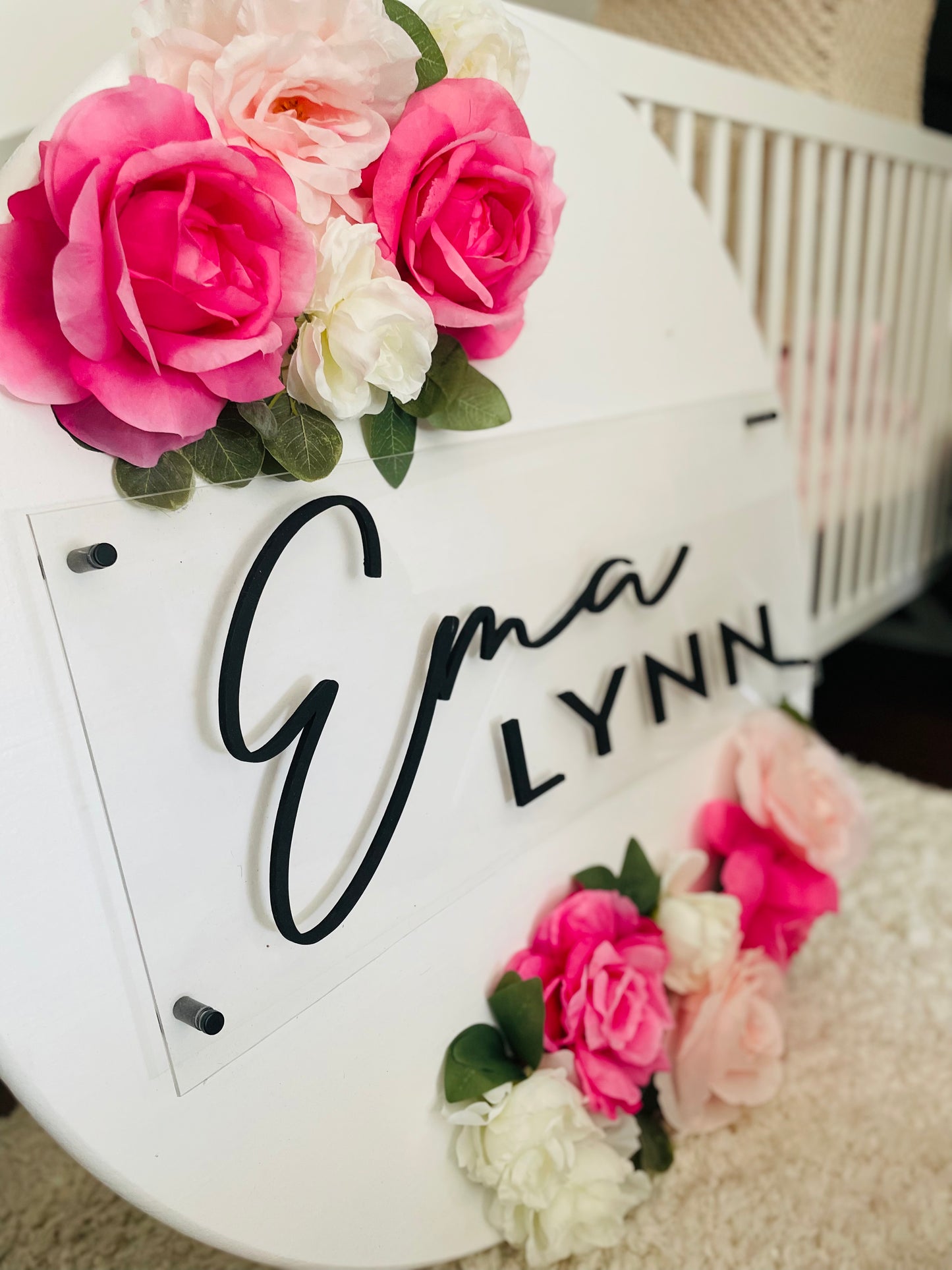 FLORAL LAYERED NURSERY SIGNAGE