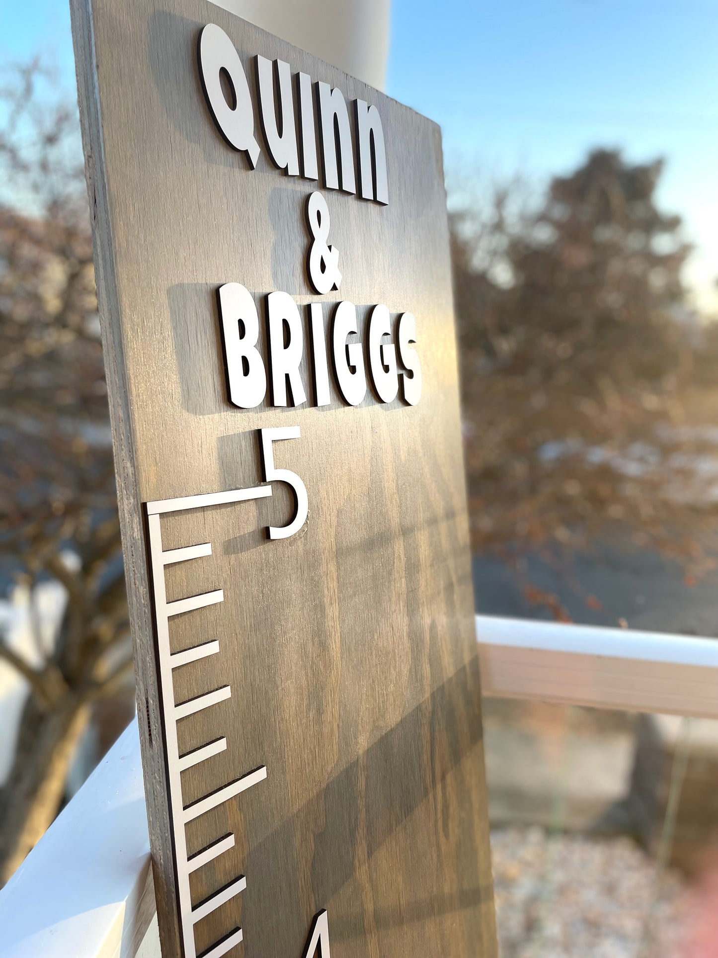 GROWTH CHART signage